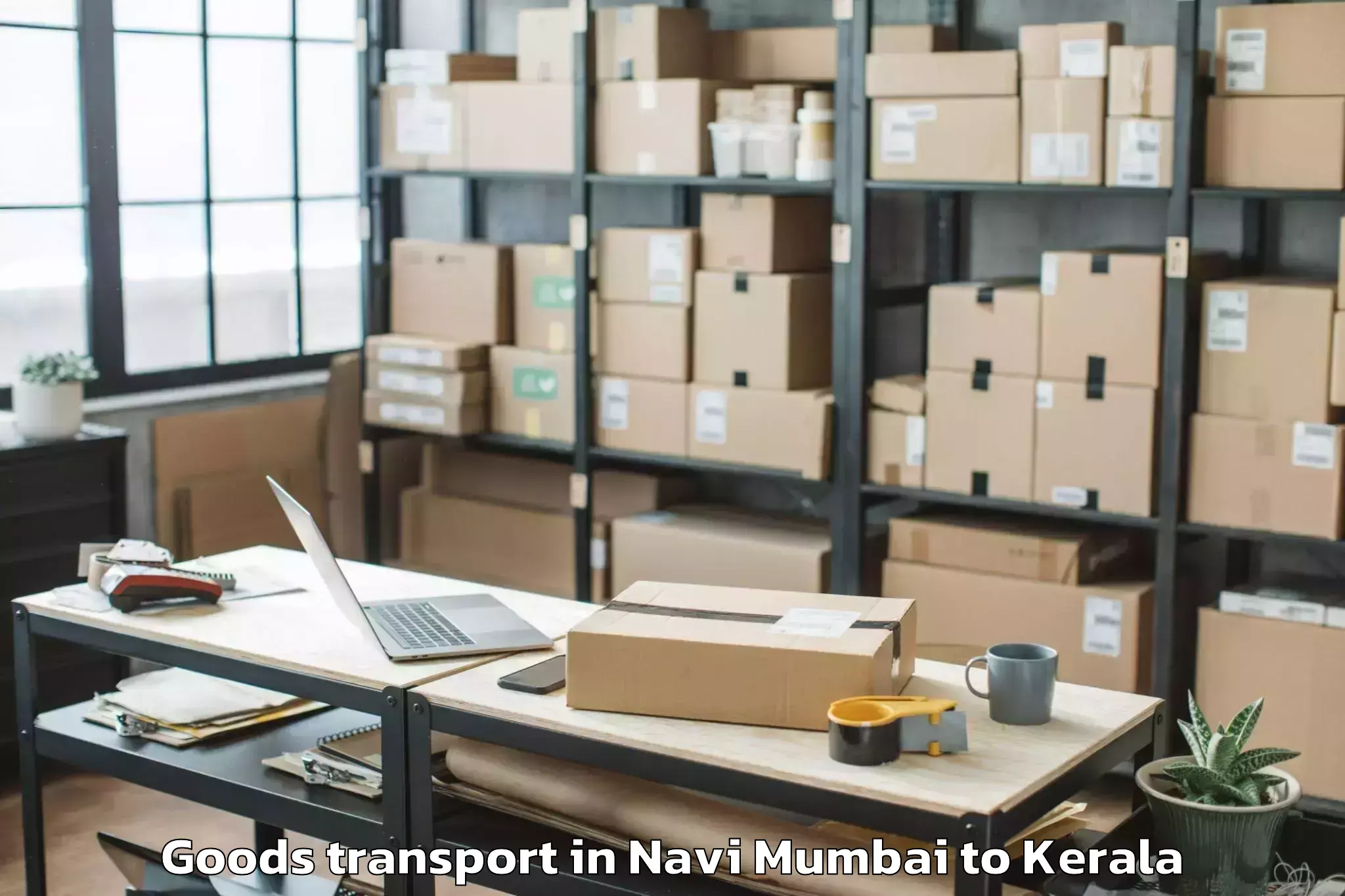 Navi Mumbai to Periye Goods Transport Booking